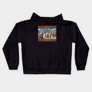 GALAHAD COMBATTING IN THE TOURNAMENT OF CAMELOT Arthurian Legends Medieval Miniature Kids Hoodie